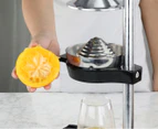 SOGA Commercial Stainless Steel Manual Juicer Hand Press Juice Extractor Squeezer Black