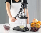 SOGA Commercial Stainless Steel Manual Juicer Hand Press Juice Extractor Squeezer Black
