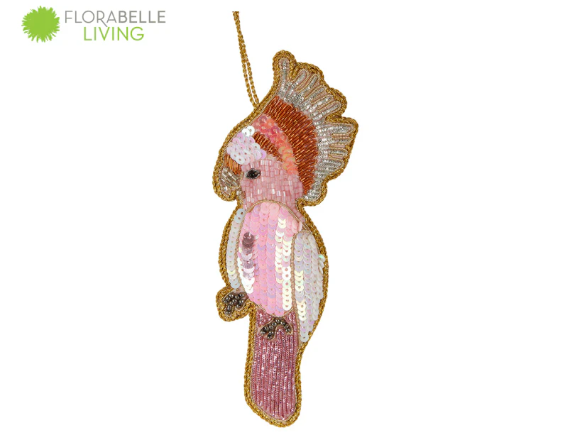 Florabelle Vixen & Velvet Galah Sequin Hanging Decoration - Pink/Multi