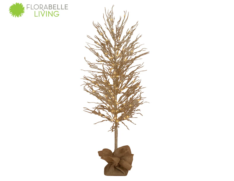 Florabelle 1.05m Prelit Crystal Coral Decorative Christmas Tree - Gold