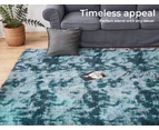 Marlow Floor Rug Shaggy Rugs Soft Large Carpet Area Tie-dyed 200x300cm Blue