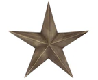 (30cm  x 30cm , Gray) - Country House Vintage Style Indoor Hanging Metal Barn Star (30cm )