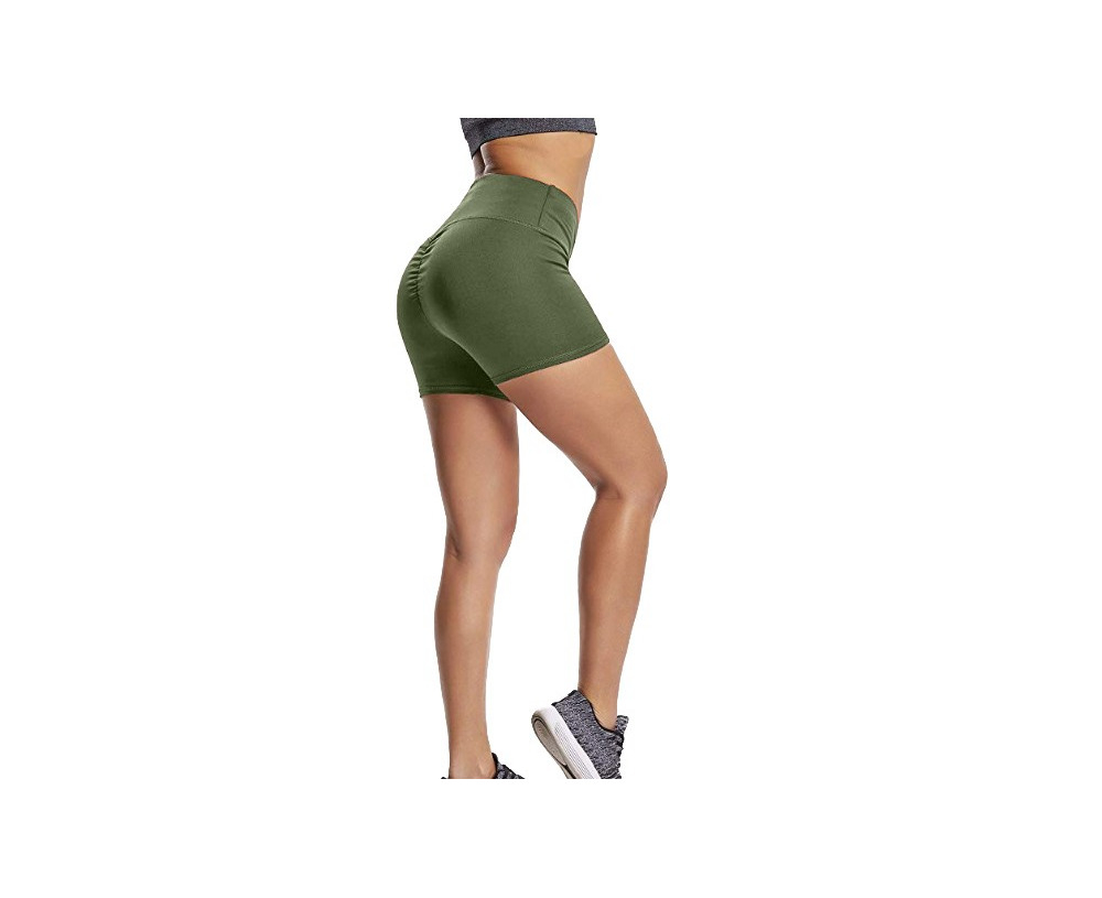 Women's Scrunch Bum Shorts - Khaki - Khaki