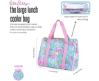 (Best Fishes) - Lilly Pulitzer Thermal Insulated Lunch Cooler Large Capacity, Women's Lunch Bag with Storage Pocket and Shoulder Straps, Best Fishes