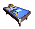 PUB SIZE POOL TABLE 8FT SNOOKER BILLIARD TABLE with BALL RETURN