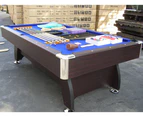 PUB SIZE POOL TABLE 8FT SNOOKER BILLIARD TABLE with BALL RETURN