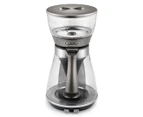 DéLonghi 1.2L Clessidra 2-in-1 Drip & Pour-Over Coffee Machine - Silver/Clear | ICM17210