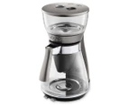 DéLonghi 1.2L Clessidra 2-in-1 Drip & Pour-Over Coffee Machine - Silver/Clear | ICM17210