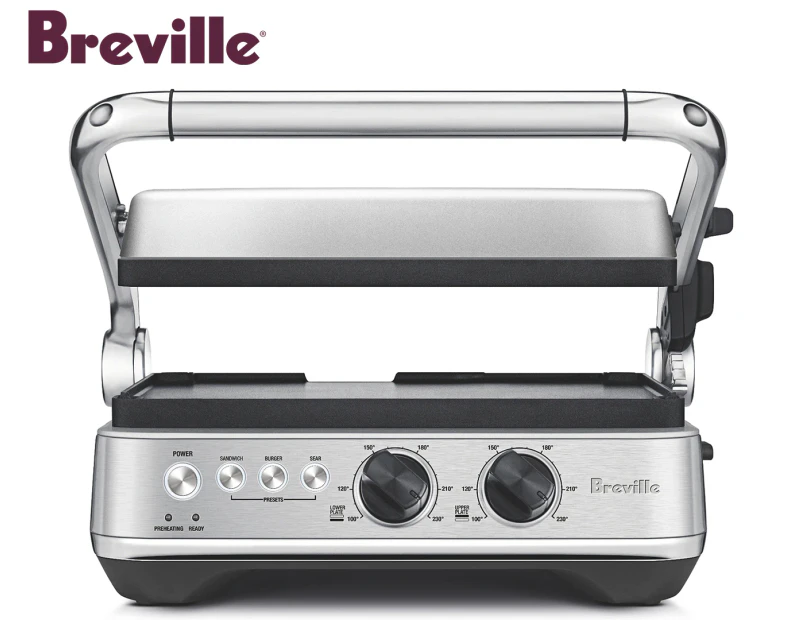 Breville Brushed The Sear & Press Grill - Stainless Steel