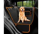Pets Car Back Seat Cover Protector Waterproof Scratch proof Dog Hammock-Orange