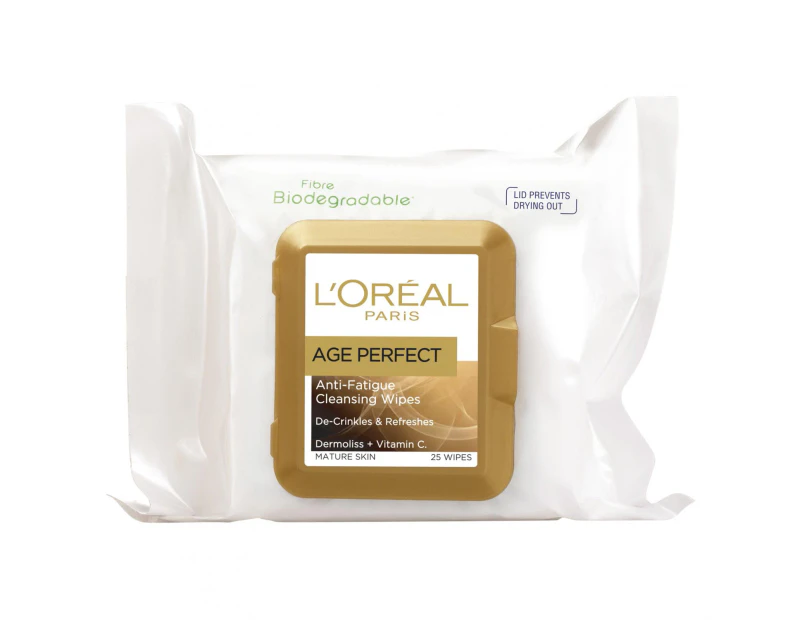 L'Oreal Paris Age Perfect Classic Collagen Cleansing Wipes 25pack