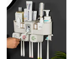 Punch-free toothbrush holder bathroom mouthwash cup rack