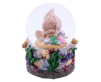Ocean Sea Shells Conch Shell 100MM Music Water Globe Plays Tune Pearly Shells