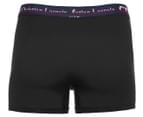 CXL by Christian Lacroix Men's Cotton Stretch Basic Trunks 3-Pack - Caviar/Charcoal/White 5