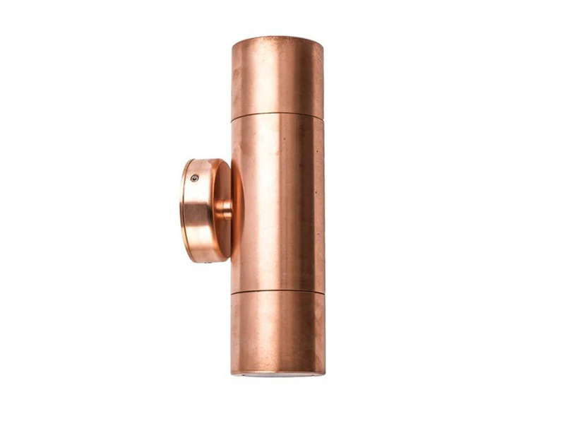 CLA LIGHTING Wall Mounted Up and Down Light - GU10 - 60mm Polished Copper