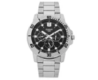 Casio Men's 45mm MTPVD300D-1E Stainless Steel Analog Watch - Silver/Black