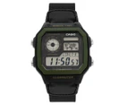 Casio Men's 43mm AE1200WHB-1B Digital Nylon Watch - Black/Khaki