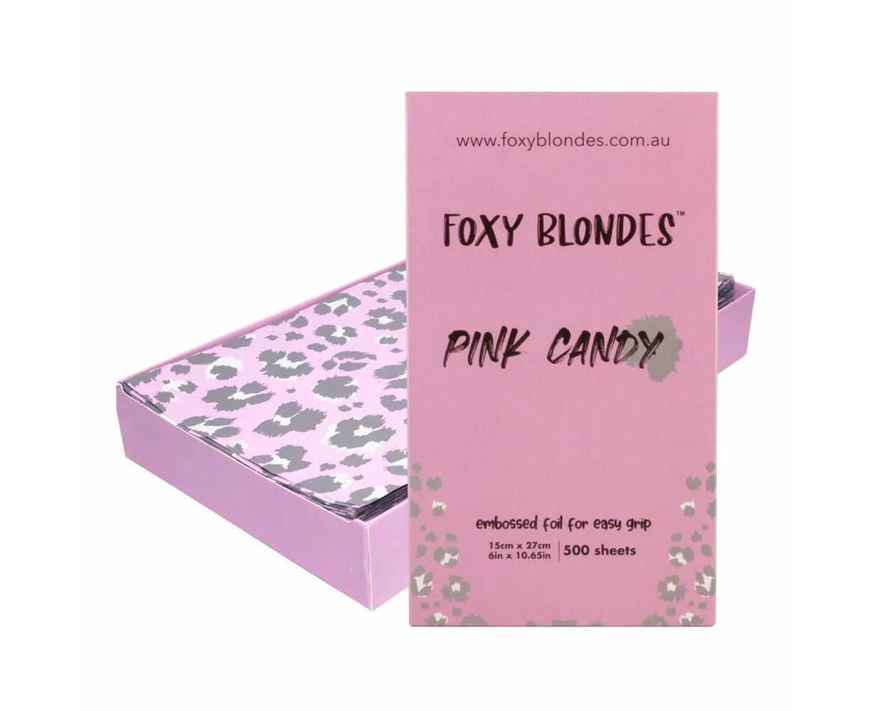 Foxy Blondes Pink Candy Flat Pack Foils 500 sheets 15cm x 27cm