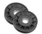 2x Cox Ride-On Mower V-Belt Idler Pulleys with Bearing PIVBB20SPA90