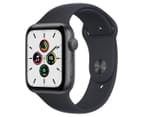 Apple Watch SE (GPS) 44mm Space Grey Aluminium Case with Midnight Sport Band 1
