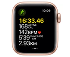 Apple Watch SE (GPS + Cellular) 40mm Gold Aluminium Case with Starlight Sport Band