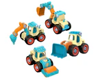 Construction Engineering Car Toys with Disassembly Tool