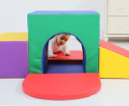 Bubbadoo Baby/Kids' Climb & Crawl Tunnel Indoor Foam Blocks 6-Piece Playset