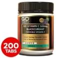 GO Healthy GO Vita-C 500mg Vitamin C Blackcurrant 200 Chew Tabs 1