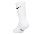 Nike Kids' Everyday Cushioned Crew Socks 3-Pack - White