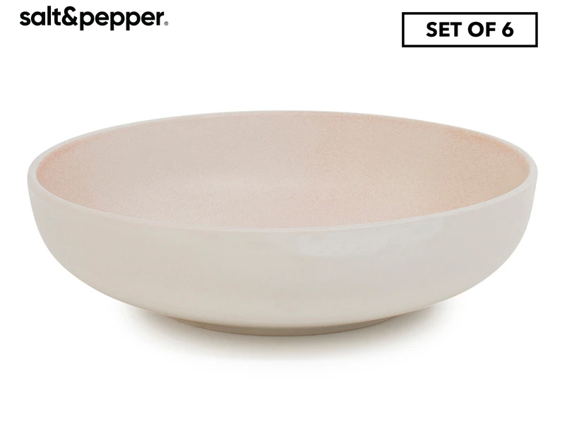 Set of 6 Salt & Pepper 20.5x5cm Kanoko Bowl - Pink