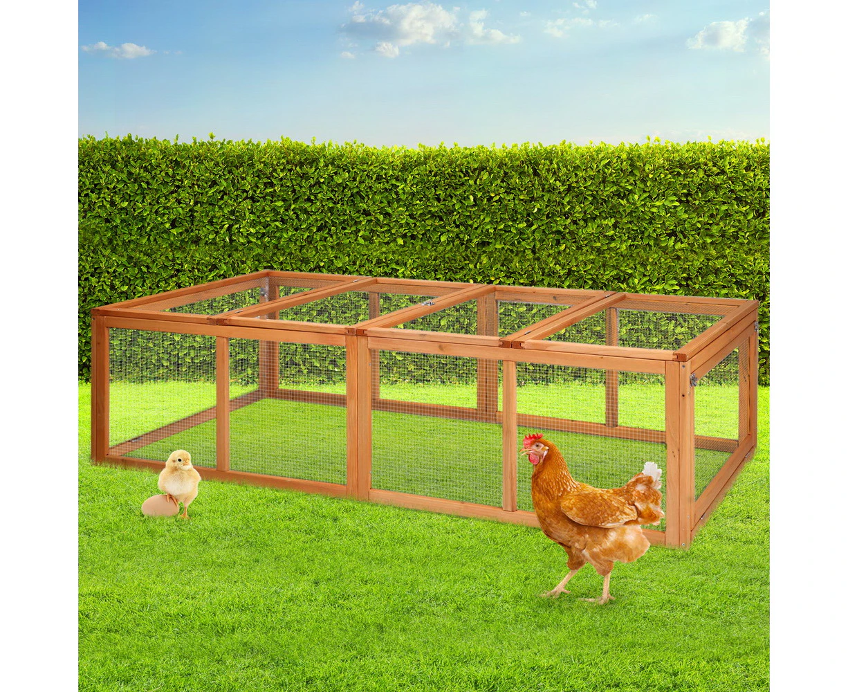 i.Pet Chicken Coop Rabbit Hutch 180cm Extra Large Wooden Chicken House Run XL Hen Cage