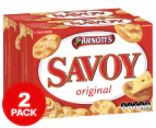 2 x Arnott's Savoy Biscuits Original 225g