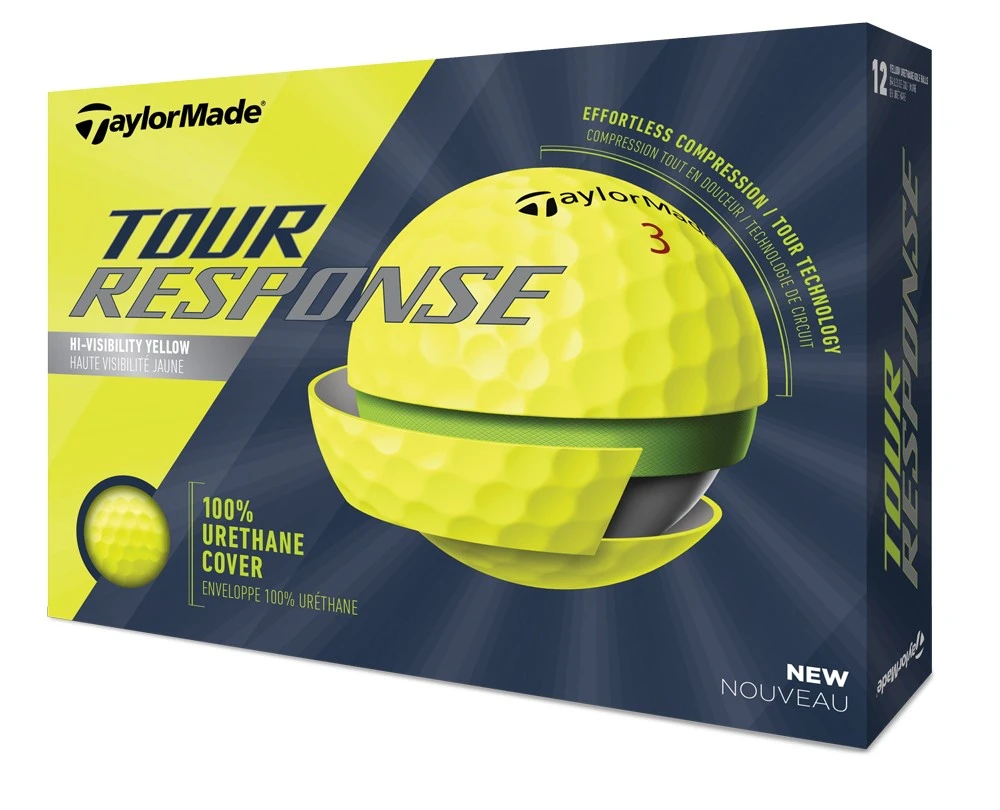 TaylorMade 2020 Tour Response Yellow Golf Balls