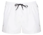 Calvin Klein Men's Short Runner Packable Swim Shorts - Classic White