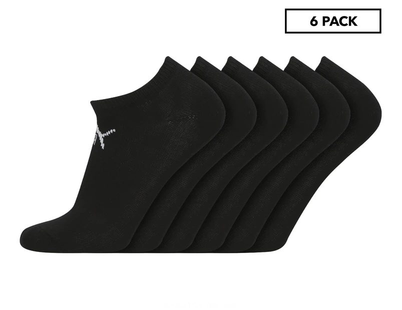 Puma Unisex Elements Sneaker Socks 6-Pack - Black