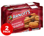 2 x Arnott's Assorted Creams Biscuits 500g