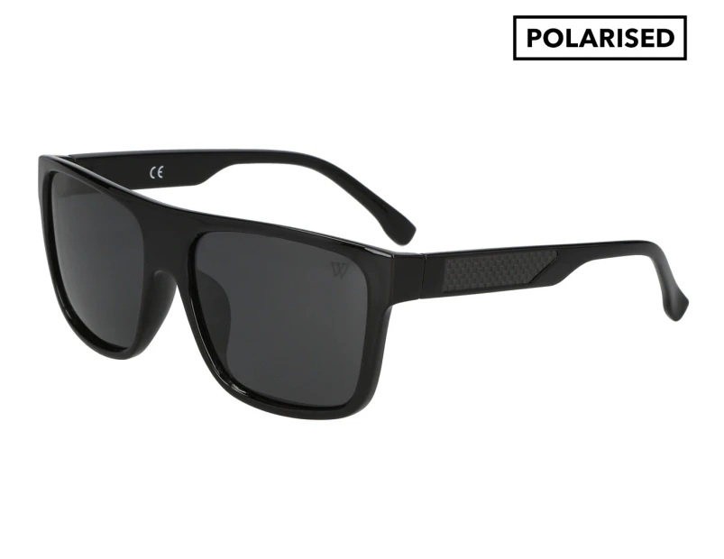 Winstonne Men's Asher WNPO1131 Polarised Sunglasses - Black