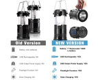 Mr Dive Camping Solar Lanterns 1/2-Pack Lantern Flashlights Port USB Rechargeable Emergency Lighting