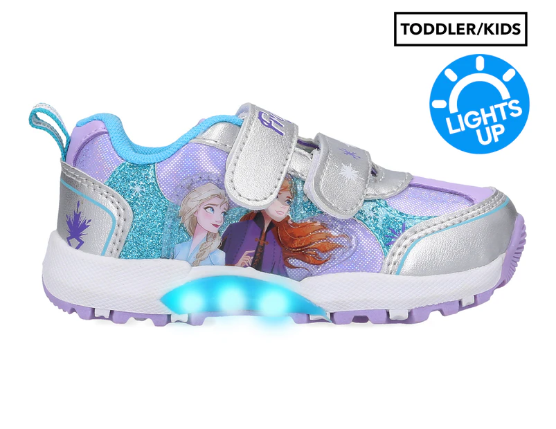 Disney Frozen Girls' Light Up Sneakers - Multi