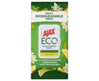 3 x 40pk Ajax Eco Multipurpose Biodegradable Wipes Fresh Lemon