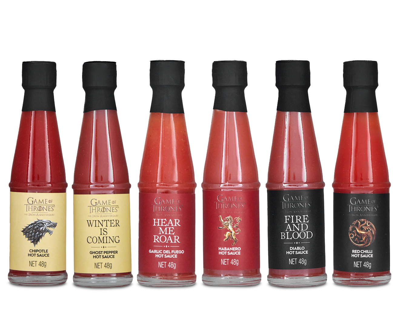 Modern Gourmet Foods 6-Piece Game Of Thrones House of Hot Sauce Kit |  Catch.com.au