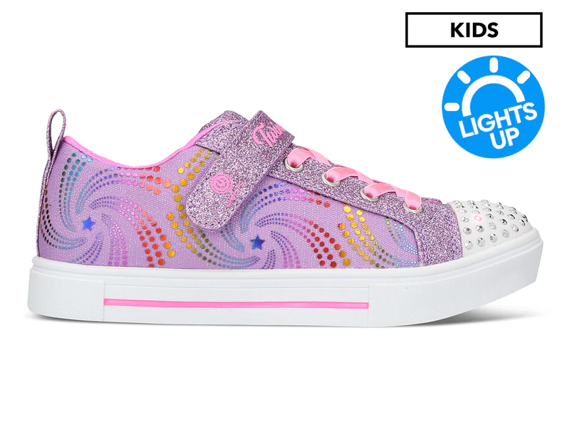 Skechers Girls' Twinkle Toes Twinkle Sparks Sneakers - Lavender Multi