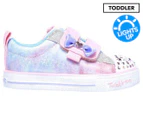 Skechers Girls' Twinkle Toes Shuffle Lites Sneakers - Light Pink