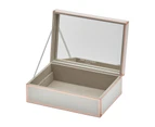 SARA White / Rose Gold Large Jewellery Box