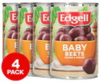 4 x Edgell Baby Beets Picked & Peeled 425g