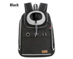 37*25*40cm Pet Backpack with Adjustable Straps Canvas Pet Bag Carrier Bag Black