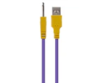 Post Modern Vibes Base Wand Vibrator - Purple/Turquoise/Yellow