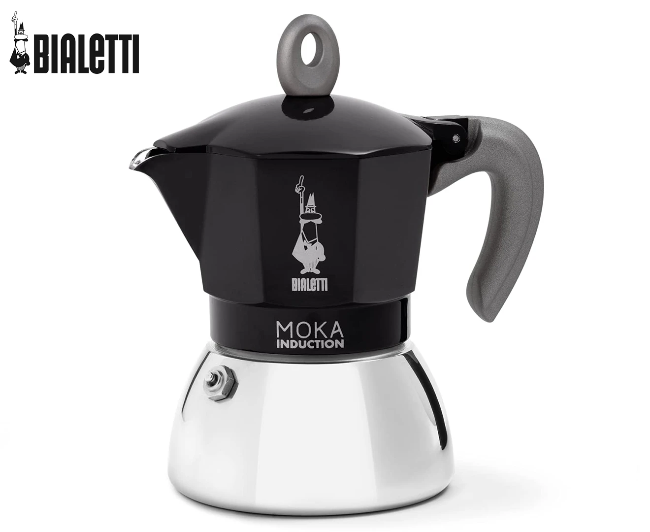 Bialetti Moka Induction Bi Layer Espresso Maker Black