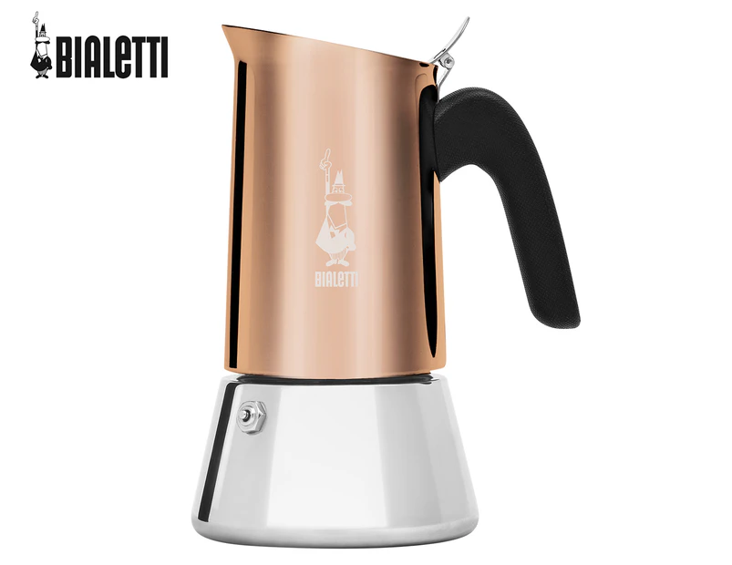 Bialetti 6-Cup Venus Coffee Pot - Copper/Black/Silver
