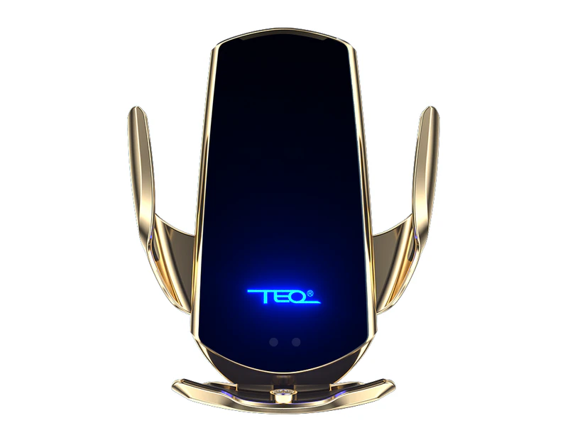 TEQ Wireless Car Charger holder windshield+ dash+Air vent 3in 1 High Quality with sensor Gold